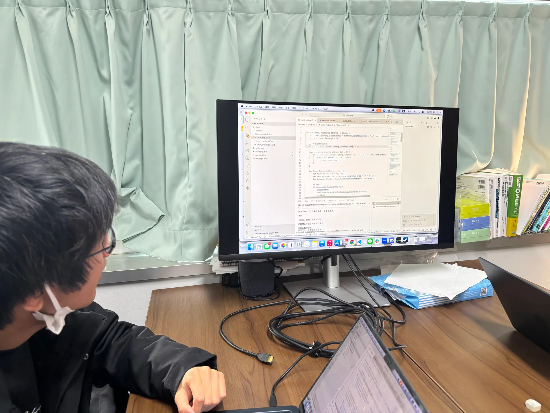 ハッカソン発表会の様子1